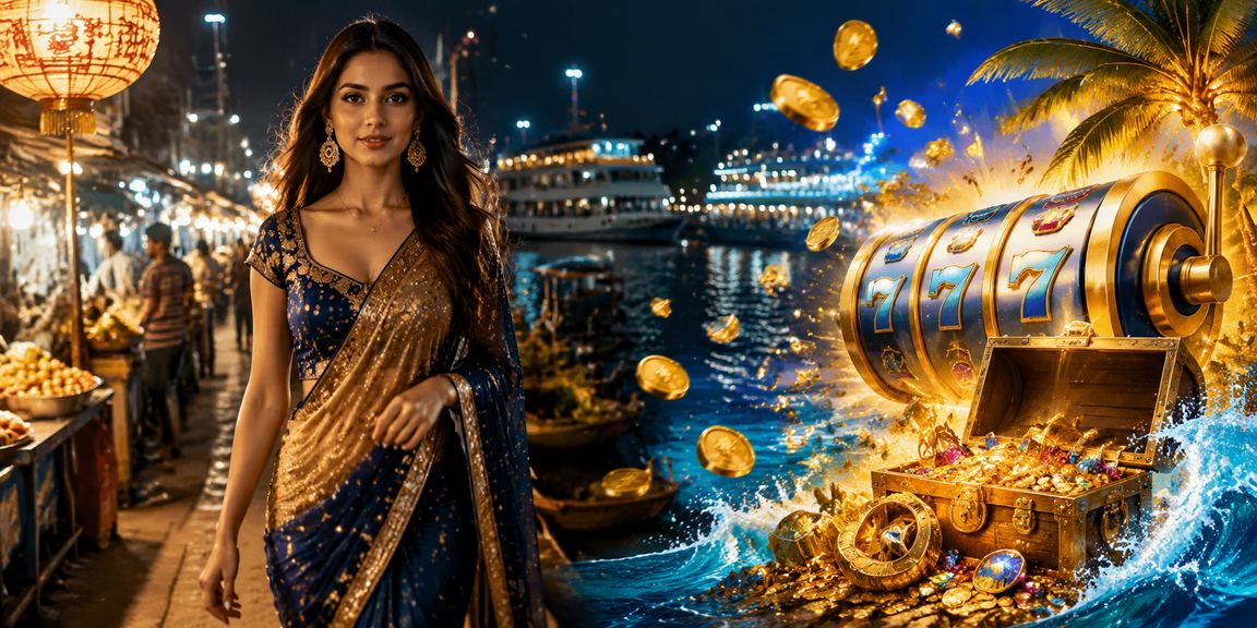 ঢাকা শহরের রাতের স্লট গেম মার্কেটের দৃশ্য