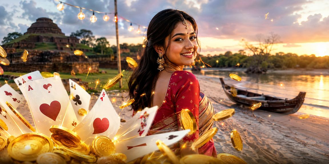 সুন্দরবনে তীন পাতি খেলার একটি দৃশ্য